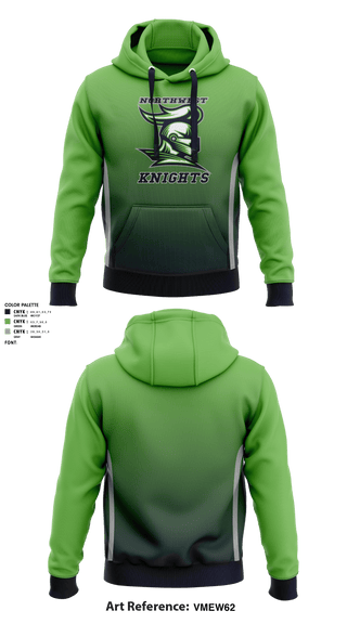 Hoodie, Northwest Knights, Football, Teamtime, Team time, sublimation, custom sports apparel, team uniforms, spirit wear, spiritwear, sports uniforms, custom shirts, team store, custom team store, fundraiser sports, apparel fundraiser