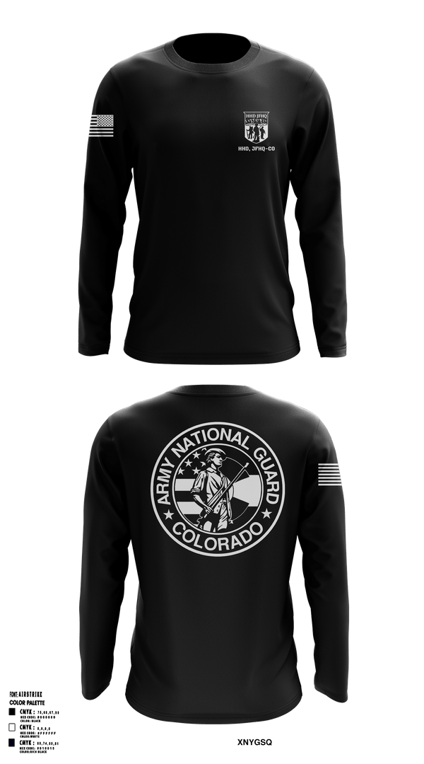 Long Sleeve Performance Shirt, HHD, JFHQ-COARNG, National Guard, Teamtime, Team time, sublimation, custom sports apparel, team uniforms, spirit wear, spiritwear, sports uniforms, custom shirts, team store, custom team store, fundraiser sports, apparel fundraiser