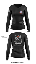 380th Quartermaster Company 2505510 Women's Long Sleeve V-neck Shirt - 1
