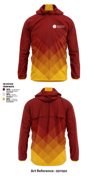 Windbreaker, West Phoenix High School, Spirit Store, Teamtime, Team time, sublimation, custom sports apparel, team uniforms, spirit wear, spiritwear, sports uniforms, custom shirts, team store, custom team store, fundraiser sports, apparel fundraiser