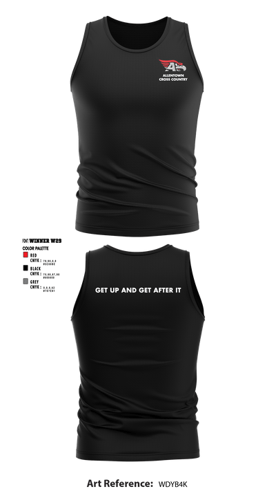 Allentown High School Cross Country 36691106 Tank Top - 5