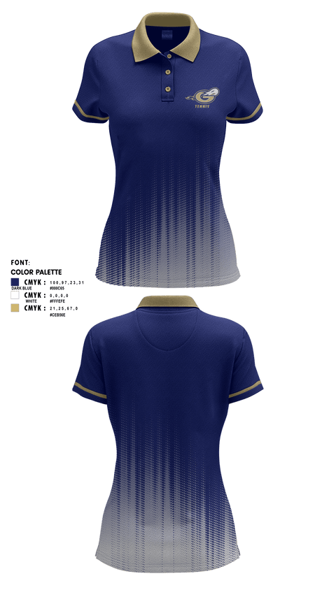 Women's Short Sleeve Performance Polo, Granby High School Tennis, Tennis, Teamtime, Team time, sublimation, custom sports apparel, team uniforms, spirit wear, spiritwear, sports uniforms, custom shirts, team store, custom team store, fundraiser sports, apparel fundraiser