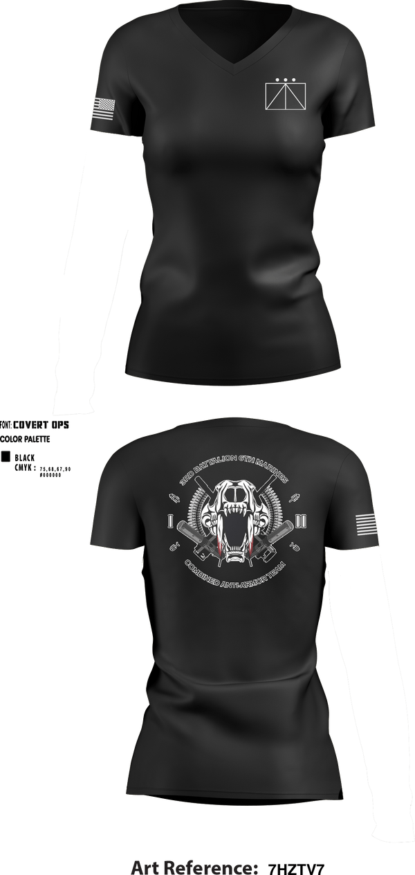 Women's Short Sleeve Vneck Shirt, , Marines, Teamtime, Team time, sublimation, custom sports apparel, team uniforms, spirit wear, spiritwear, sports uniforms, custom shirts, team store, custom team store, fundraiser sports, apparel fundraiser