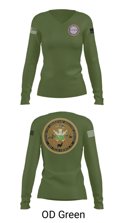 CLMS 3193504 Women's Long Sleeve V-neck Shirt - 39