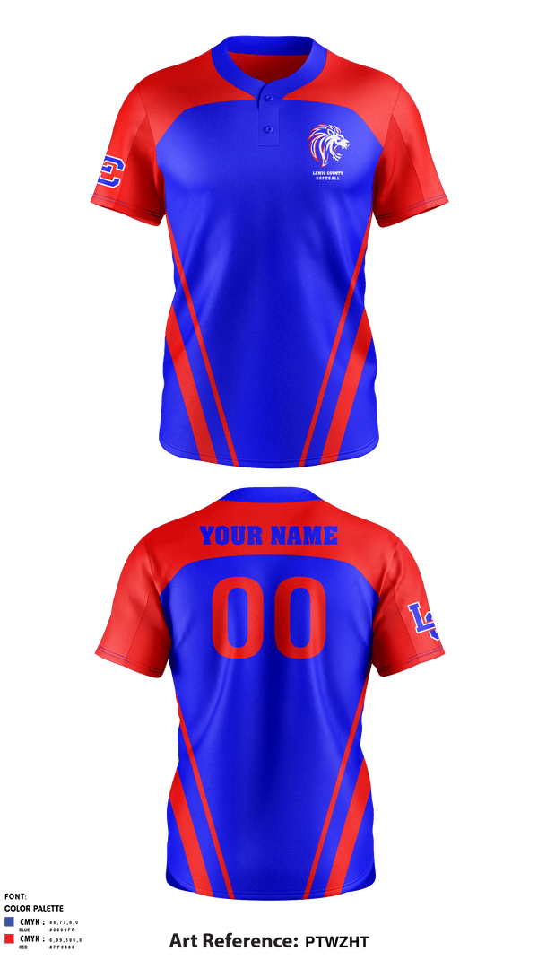 Two Button Softball Jersey, Lewis County High School Softball, Softball, Teamtime, Team time, sublimation, custom sports apparel, team uniforms, spirit wear, spiritwear, sports uniforms, custom shirts, team store, custom team store, fundraiser sports, apparel fundraiser