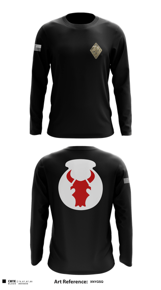 Long Sleeve Performance Shirt, Det. 2 HHB 1-194 FA, National Guard, Teamtime, Team time, sublimation, custom sports apparel, team uniforms, spirit wear, spiritwear, sports uniforms, custom shirts, team store, custom team store, fundraiser sports, apparel fundraiser