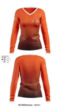 Piper Begals 22928392 Women's Long Sleeve V-neck Shirt - 1