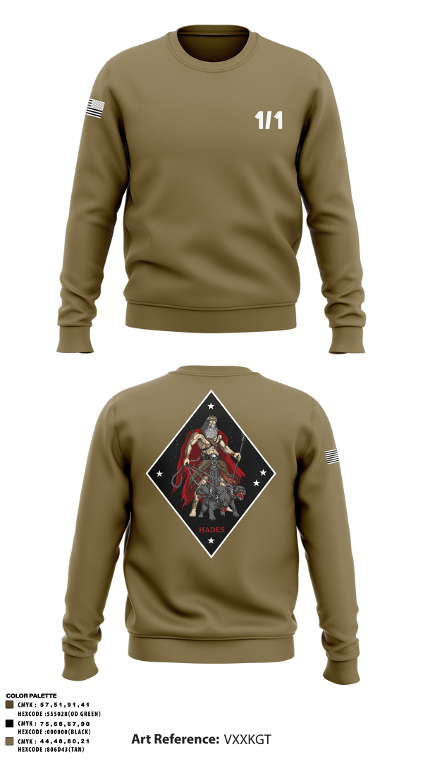 Crew Neck Sweatshirt, V1/1, Marines, Teamtime, Team time, sublimation, custom sports apparel, team uniforms, spirit wear, spiritwear, sports uniforms, custom shirts, team store, custom team store, fundraiser sports, apparel fundraiser