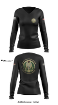 443 AES 97210845 Women's Long Sleeve V-neck Shirt - 1