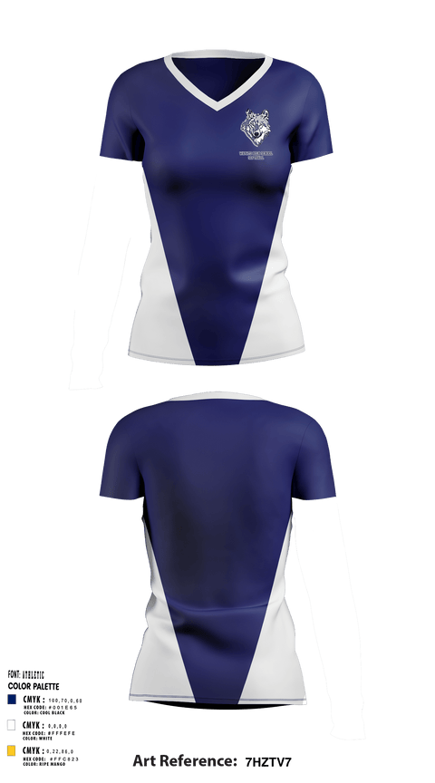 Women's Short Sleeve Vneck Shirt, Wapato High School Softball, Softball, Teamtime, Team time, sublimation, custom sports apparel, team uniforms, spirit wear, spiritwear, sports uniforms, custom shirts, team store, custom team store, fundraiser sports, apparel fundraiser