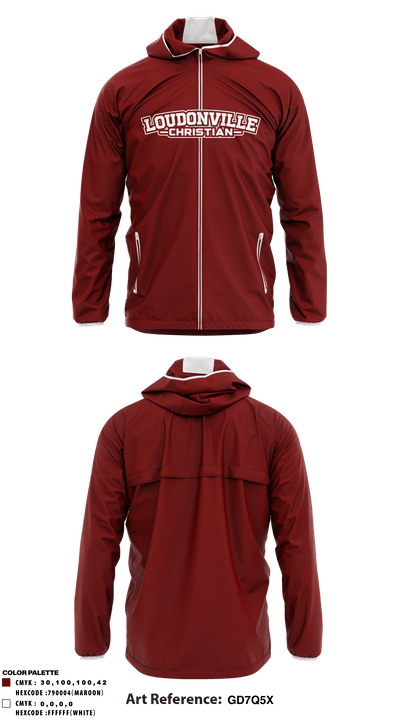 Loudonville Christian Middle School 37060870 Windbreaker - 1