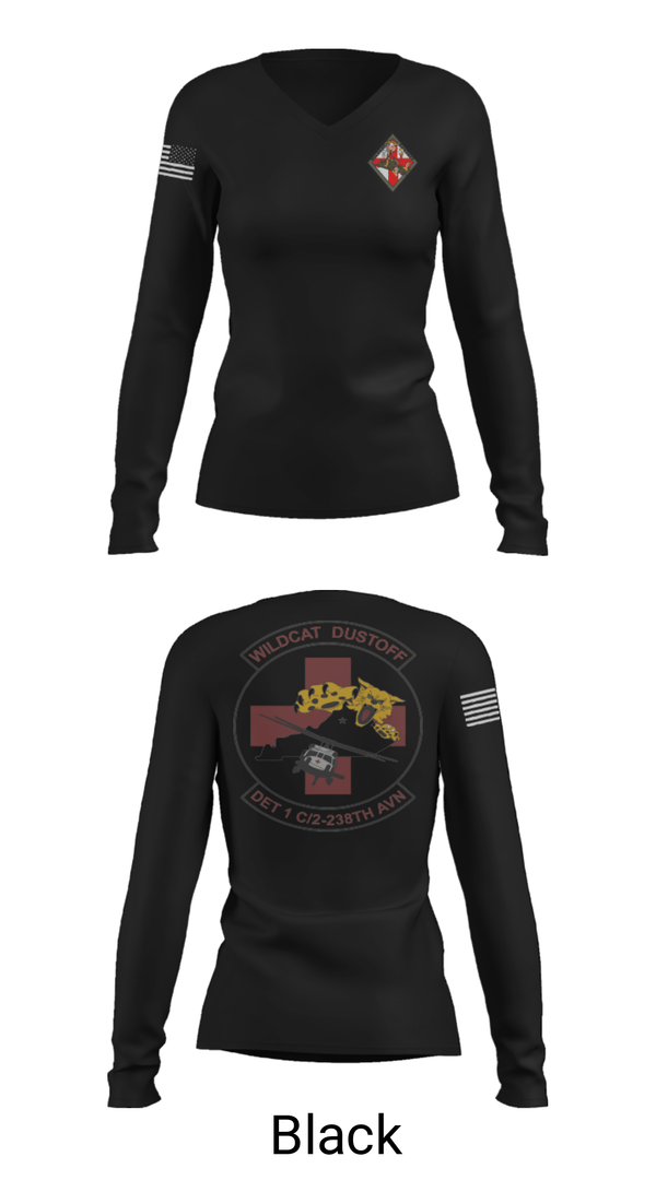 Women's Long Sleeve Vneck Shirt, , Army, Teamtime, Team time, sublimation, custom sports apparel, team uniforms, spirit wear, spiritwear, sports uniforms, custom shirts, team store, custom team store, fundraiser sports, apparel fundraiser