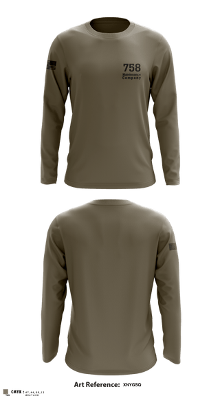 Long Sleeve Performance Shirt, 758 Maintenance Company, Army, Teamtime, Team time, sublimation, custom sports apparel, team uniforms, spirit wear, spiritwear, sports uniforms, custom shirts, team store, custom team store, fundraiser sports, apparel fundraiser