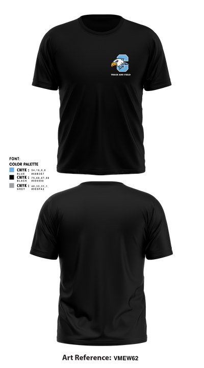 Grand Rapids Christian Eagles 66554595 Short Sleeve Performance Shirt - 3
