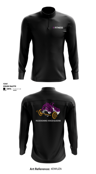 Quarter Zip Jacket, BFitnessBFitness, , Teamtime, Team time, sublimation, custom sports apparel, team uniforms, spirit wear, spiritwear, sports uniforms, custom shirts, team store, custom team store, fundraiser sports, apparel fundraiser