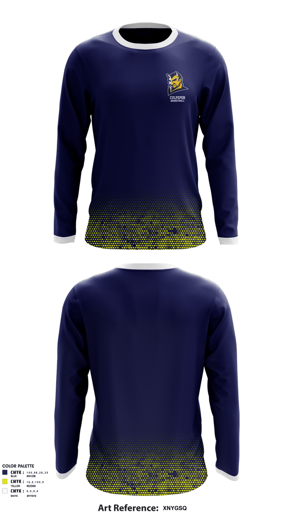 Long Sleeve Performance Shirt, Culpeper County High School Basketball, Men's Basketball, Teamtime, Team time, sublimation, custom sports apparel, team uniforms, spirit wear, spiritwear, sports uniforms, custom shirts, team store, custom team store, fundraiser sports, apparel fundraiser