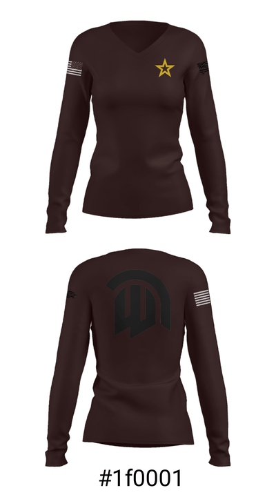 Waxahachie Recruiting Station 82503072 Women's Long Sleeve V-neck Shirt - 36