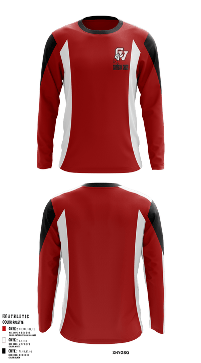 Chippewa Valley High School Cheer 82434934 Long Sleeve Performance Shirt - 1
