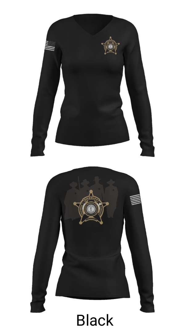 Women's Long Sleeve Vneck Shirt, , Police, Teamtime, Team time, sublimation, custom sports apparel, team uniforms, spirit wear, spiritwear, sports uniforms, custom shirts, team store, custom team store, fundraiser sports, apparel fundraiser