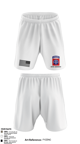 Athletic Shorts With Pockets, 82nd airborne, Army, Teamtime, Team time, sublimation, custom sports apparel, team uniforms, spirit wear, spiritwear, sports uniforms, custom shirts, team store, custom team store, fundraiser sports, apparel fundraiser