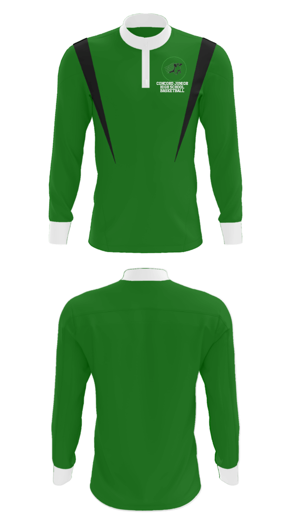Quarter Zip Jacket, Concord Junior High School Basketball, Men's Basketball, Teamtime, Team time, sublimation, custom sports apparel, team uniforms, spirit wear, spiritwear, sports uniforms, custom shirts, team store, custom team store, fundraiser sports, apparel fundraiser