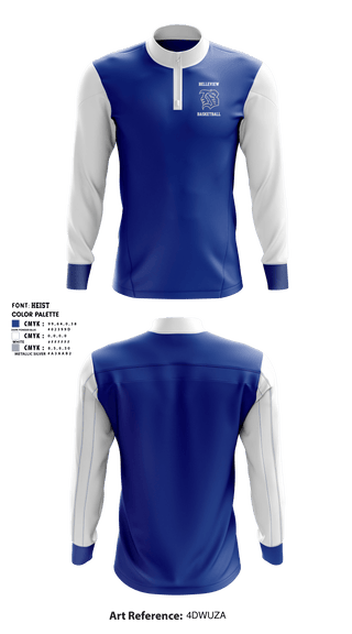 Quarter Zip Jacket, Belleview High School Basketball, Men's Basketball, Teamtime, Team time, sublimation, custom sports apparel, team uniforms, spirit wear, spiritwear, sports uniforms, custom shirts, team store, custom team store, fundraiser sports, apparel fundraiser