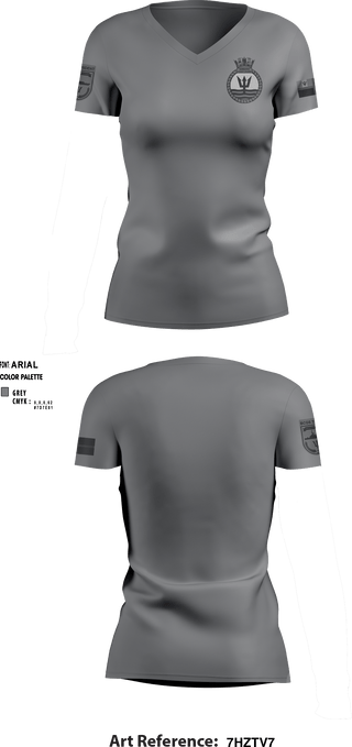 Women's Short Sleeve Vneck Shirt, , Coast Guard, Teamtime, Team time, sublimation, custom sports apparel, team uniforms, spirit wear, spiritwear, sports uniforms, custom shirts, team store, custom team store, fundraiser sports, apparel fundraiser