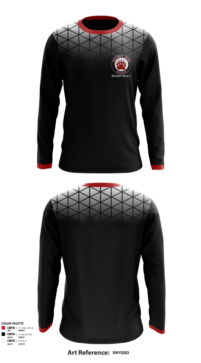 West Oso High School 66849421 Long Sleeve Performance Shirt - 1