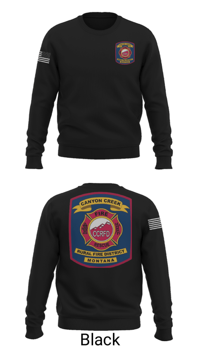 Canyon Creek Rural Fire District 51909217 Crew Neck Sweatshirt - 9