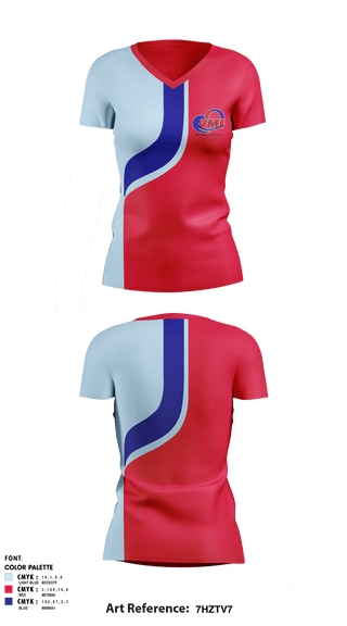 Women's Short Sleeve Vneck Shirt, VMIVMI, , Teamtime, Team time, sublimation, custom sports apparel, team uniforms, spirit wear, spiritwear, sports uniforms, custom shirts, team store, custom team store, fundraiser sports, apparel fundraiser