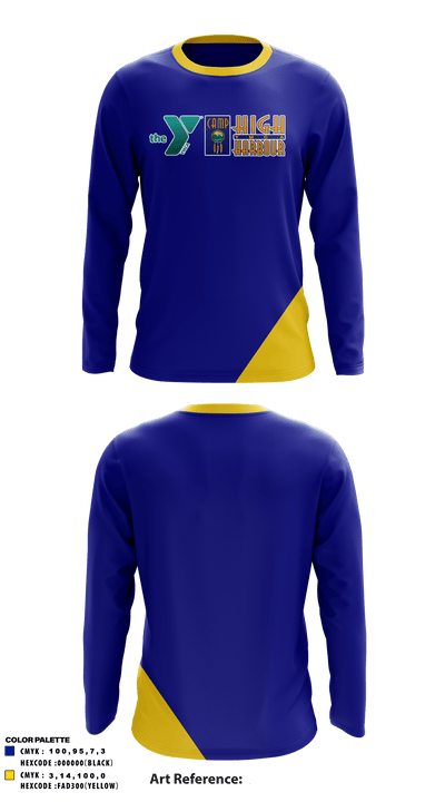 YMCA Camp High Harbour 16996217 Long Sleeve Performance Shirt - 1