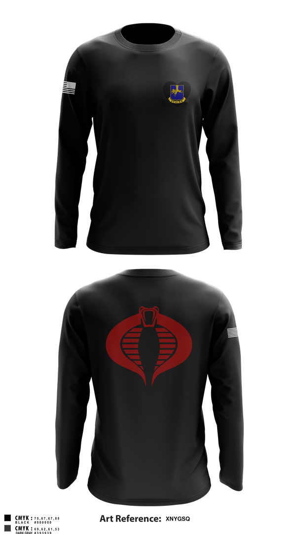 Long Sleeve Performance Shirt, Cobra Company, Army, Teamtime, Team time, sublimation, custom sports apparel, team uniforms, spirit wear, spiritwear, sports uniforms, custom shirts, team store, custom team store, fundraiser sports, apparel fundraiser
