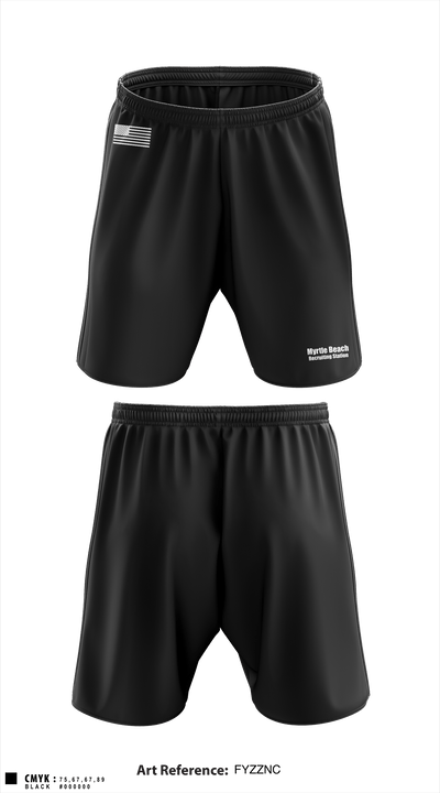 Myrtle Beach Recruiting Station 36911111 Athletic Shorts With Pockets - 1