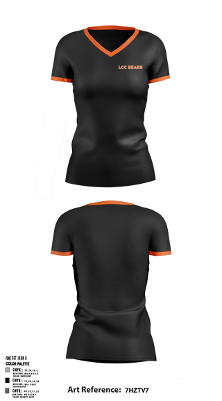 Women's Short Sleeve Vneck Shirt, Bears, Golf, Teamtime, Team time, sublimation, custom sports apparel, team uniforms, spirit wear, spiritwear, sports uniforms, custom shirts, team store, custom team store, fundraiser sports, apparel fundraiser