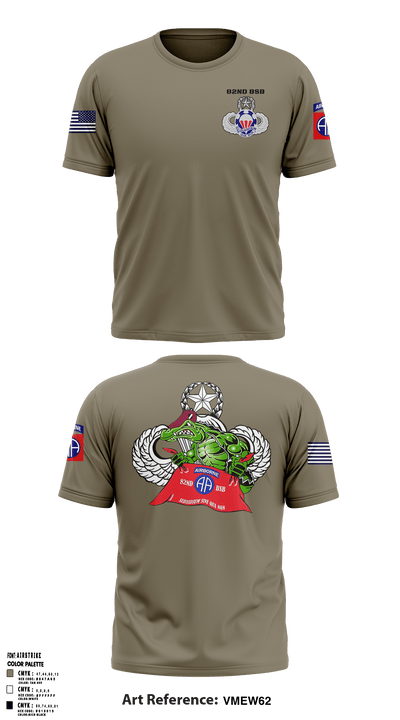 82nd BSB 82nd ABN DIV 96465842 Short Sleeve Performance Shirt - 7