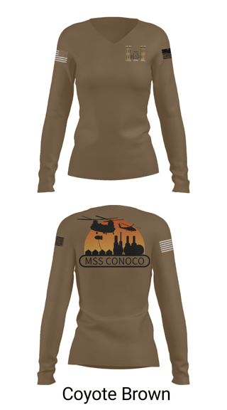 Women's Long Sleeve Vneck Shirt, , Army, Teamtime, Team time, sublimation, custom sports apparel, team uniforms, spirit wear, spiritwear, sports uniforms, custom shirts, team store, custom team store, fundraiser sports, apparel fundraiser