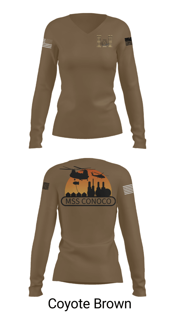 Women's Long Sleeve Vneck Shirt, , Army, Teamtime, Team time, sublimation, custom sports apparel, team uniforms, spirit wear, spiritwear, sports uniforms, custom shirts, team store, custom team store, fundraiser sports, apparel fundraiser