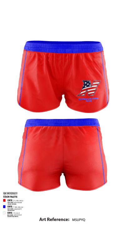 Northern High School Tennis 10530235 Women's Shorts - 1