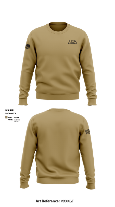 B BTRY 4-133FAR 53074900 Crew Neck Sweatshirt - 3