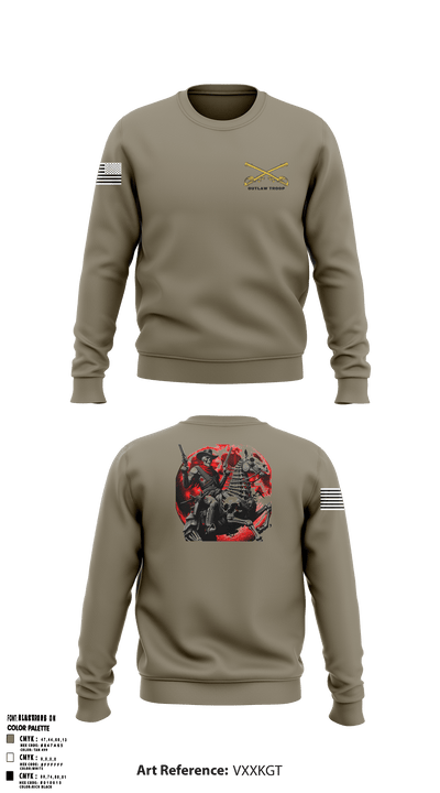 Outlaw troop 93323562 Crew Neck Sweatshirt - 1