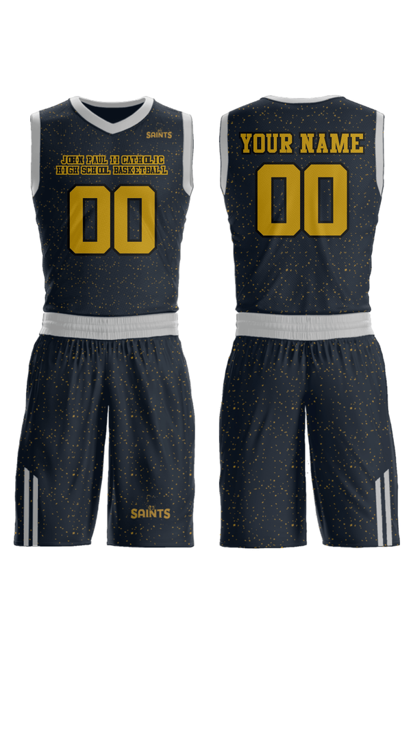 Womens Reversible Basketball Jersey, John Paul II Catholic High School Basketball, Women's Basketball, Teamtime, Team time, sublimation, custom sports apparel, team uniforms, spirit wear, spiritwear, sports uniforms, custom shirts, team store, custom team store, fundraiser sports, apparel fundraiser