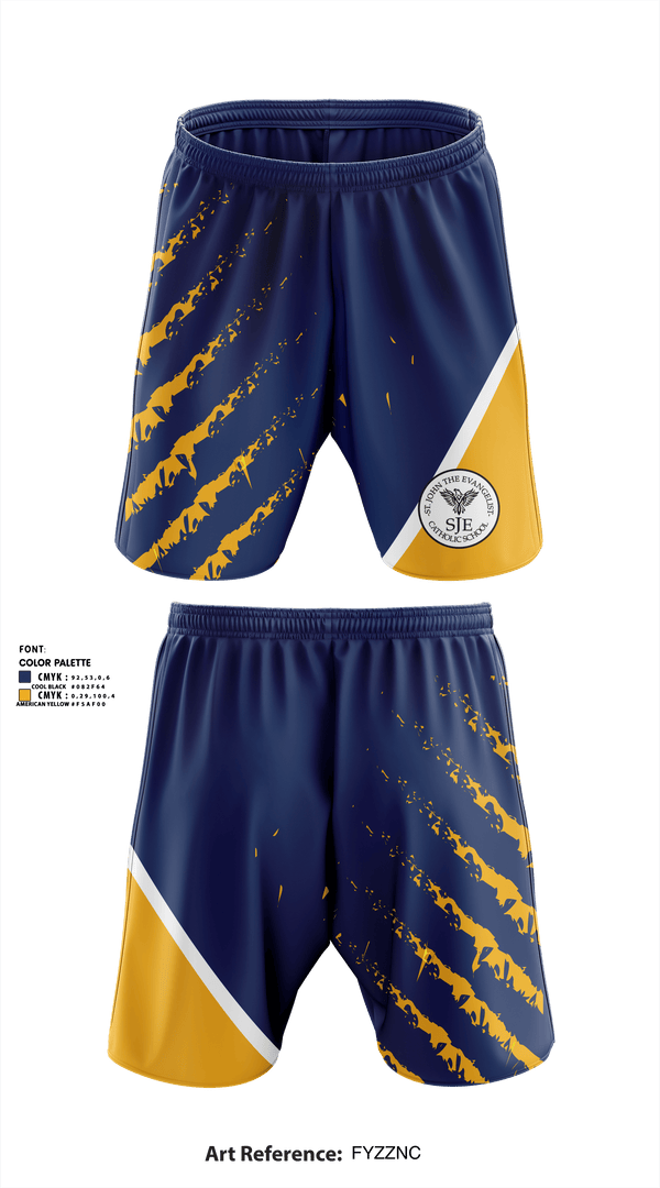 Athletic Shorts With Pockets, St John The Evangelist School, Spirit Store, Teamtime, Team time, sublimation, custom sports apparel, team uniforms, spirit wear, spiritwear, sports uniforms, custom shirts, team store, custom team store, fundraiser sports, apparel fundraiser