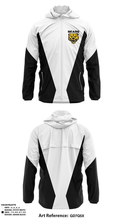 Windbreaker, Bears, Baseball, Teamtime, Team time, sublimation, custom sports apparel, team uniforms, spirit wear, spiritwear, sports uniforms, custom shirts, team store, custom team store, fundraiser sports, apparel fundraiser