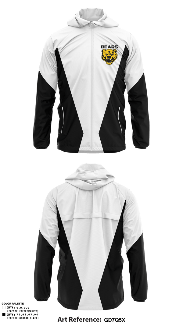 Windbreaker, Bears, Baseball, Teamtime, Team time, sublimation, custom sports apparel, team uniforms, spirit wear, spiritwear, sports uniforms, custom shirts, team store, custom team store, fundraiser sports, apparel fundraiser
