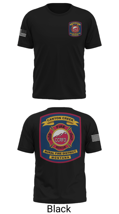 Canyon Creek Rural Fire District 51909217 Short Sleeve Performance Shirt - 33