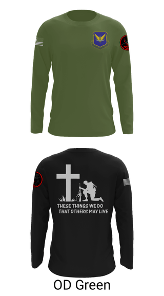 Long Sleeve Performance Shirt, , Air Force, Teamtime, Team time, sublimation, custom sports apparel, team uniforms, spirit wear, spiritwear, sports uniforms, custom shirts, team store, custom team store, fundraiser sports, apparel fundraiser