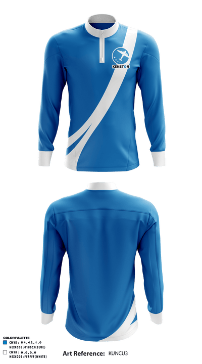 Kenston Middle School 10997372 Quarter Zip Jacket - 1