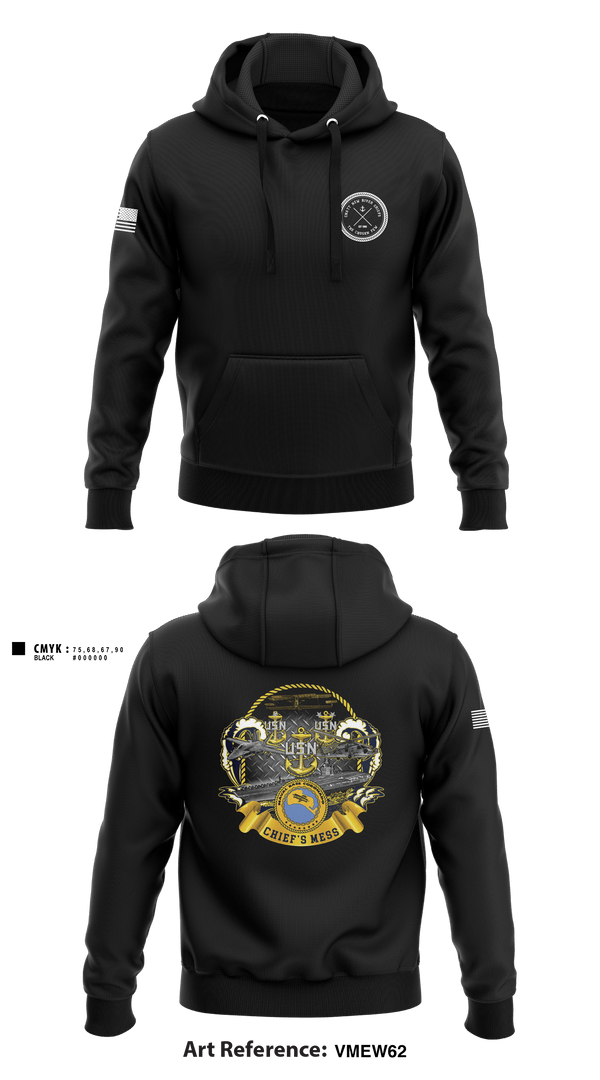 Hoodie, CNATTU New River, Navy, Teamtime, Team time, sublimation, custom sports apparel, team uniforms, spirit wear, spiritwear, sports uniforms, custom shirts, team store, custom team store, fundraiser sports, apparel fundraiser