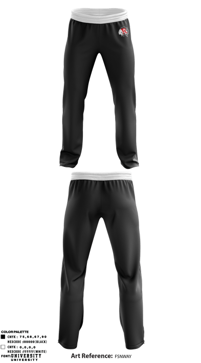 Ripon Chiefs Youth Football and Cheer 75373923 Sweatpants - 1