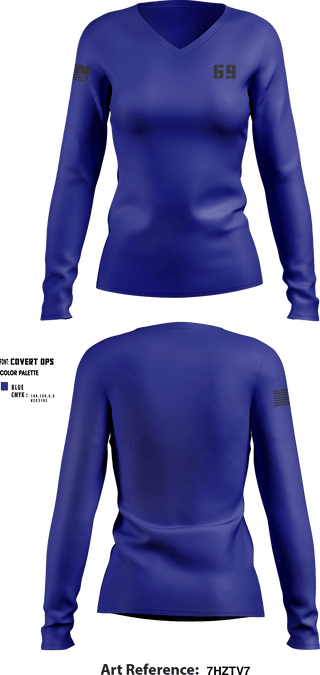 Women's Long Sleeve Vneck Shirt, 69, Police, Teamtime, Team time, sublimation, custom sports apparel, team uniforms, spirit wear, spiritwear, sports uniforms, custom shirts, team store, custom team store, fundraiser sports, apparel fundraiser